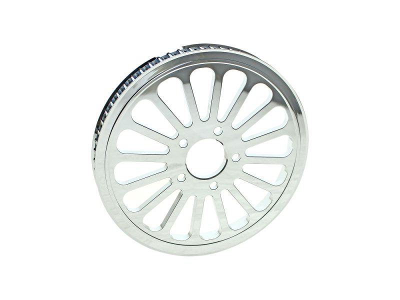 Aluminium motorcycle wheel with spokes for revelry motorcycles.