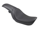 Comfortable black motorcycle solo seat for Revelry Motorcycles and custom bikes.