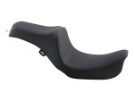 Comfortable black motorcycle seat for Revelry Motorcycles, perfect for long rides and rider comfort.