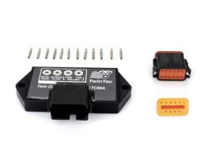 Replacement motorcycle ECU twin Tec TCS88A oil injection control module for Harley Davidson.