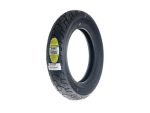Dunlop motorcycle tire for Revelry Motorcycles, rugged and durable tread design.