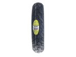 Dunlop motorcycle tire for Revelry Motorcycles with rugged tread design, suitable for all terrains.