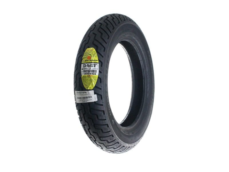 Dunlop D402 16in. Front Tyre. MT90-B16 (130/90x16) Dunlop motorcycle tire for cruiser and touring bikes at Revelry Motorcycles in Australia.