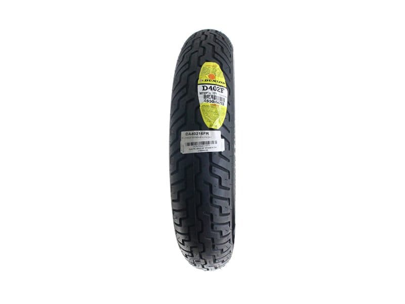 Dunlop motorcycle tyre for Revelry Motorcycles, durable tyre suitable for Australian bikes.