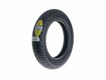 Dunlop motorcycle tire for Revelry Motorcycles, black rubber tyre with tread pattern.