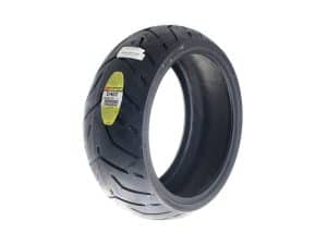 Dunlop motorcycle tire for Revelry Motorcycles with durable tread pattern.