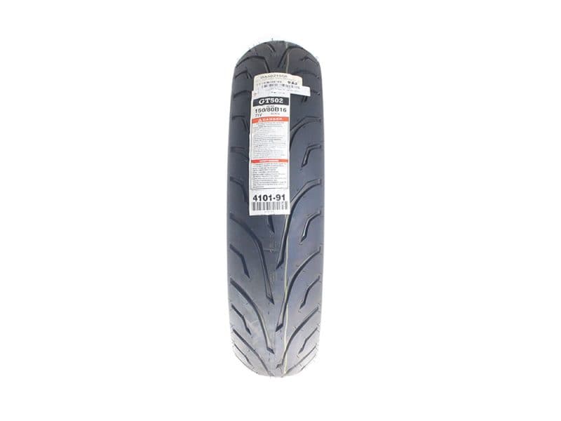 Motorcycle tyre for Revelry Motorcycles, premium performance cycle tyre, durable sport bike rubber.