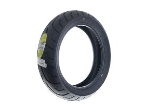 Dunlop motorcycle tyre for Revelry Motorcycles, high-performance bike wheel Tread design.
