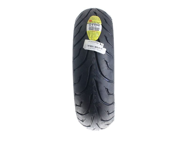 Dunlop Moto Tire GT502 for motorcycle, high-performance motorcycle tyre from Revelry Motorcycles.