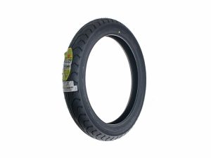 Dunlop motorcycle tyre for Revelry Motorcycles, durable and high-performance street tyre.