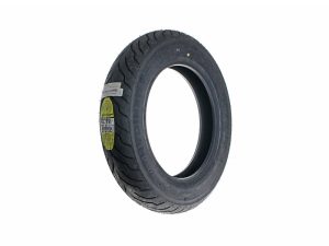 Dunlop motorcycle tire for Revelry Motorcycles, all-terrain, durable performance.