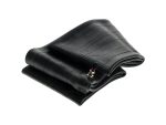 Heavy-duty bicycle inner tube, black rubber for motorcycle tubeless tyres, with valve stem, Revelry Motorcycles Australia.