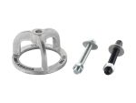Precision motorcycle chain tensioner tool and bolts for Revelry Motorcycles Australia.