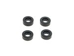 Black motorcycle rear axle spacers, suitable for Revelry Motorcycles bikes.
