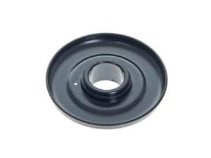 Black motorcycle pulley for Revelry Motorcycles custom bikes.