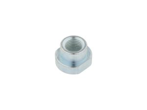 Aluminium motorcycle wheel nut, durable fastening component for Revelry Motorcycles.