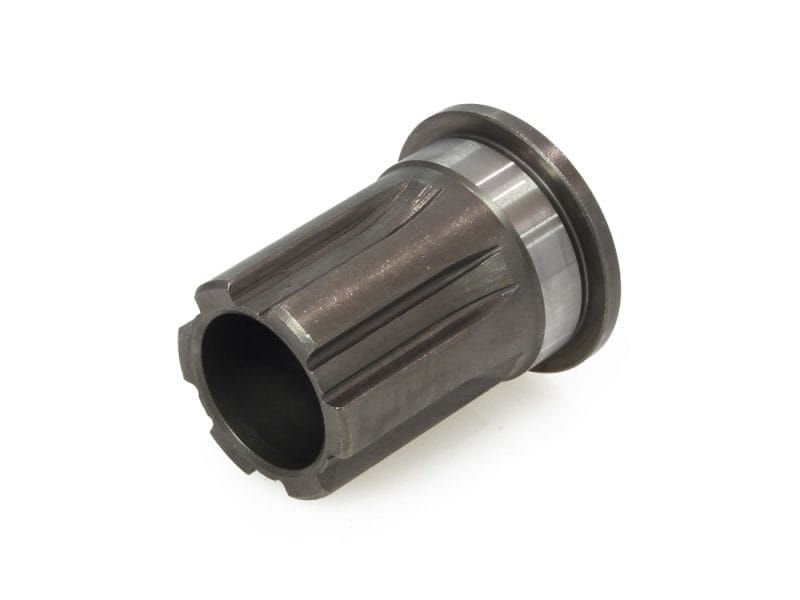 Precision motorcycle gear component for Revelry Motorcycles.