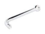 Shiny chrome motorcycle spanner tool for Revelry Motorcycles, durable and high-quality.