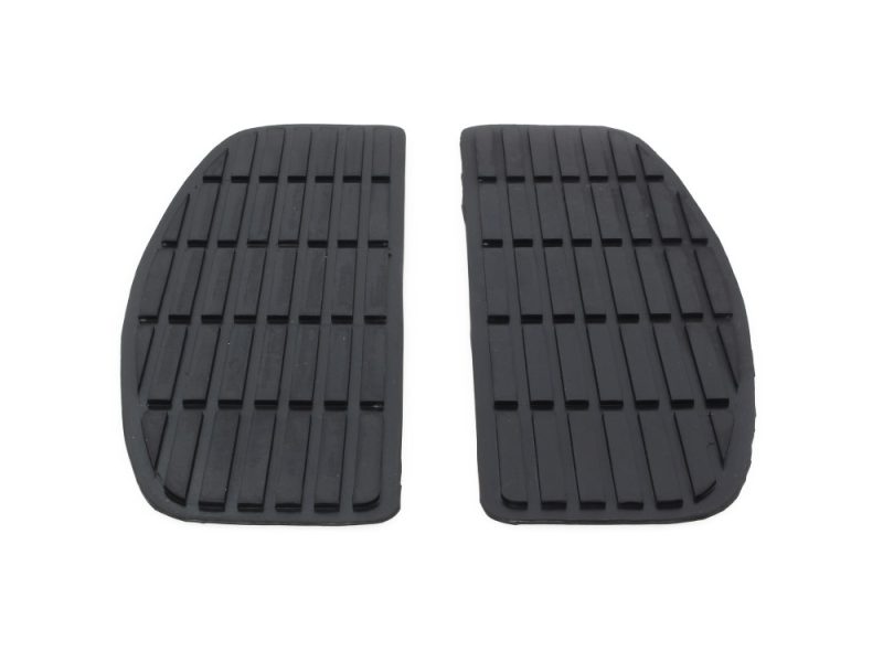 Rubber motorcycle footrest pads for Revelry Motorcycles, durable anti-slip design.