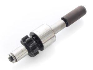 Heavy-duty motorcycle gear component, possibly a motorcycle transmission or drive shaft part.