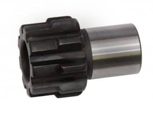 High-quality motorcycle transmission gear shaft for Revelry Motorcycles' custom builds.