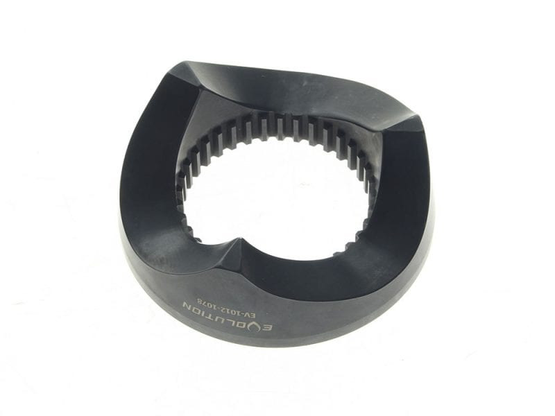 Billet Heavy-Duty Compensator Ramp. Softail 2012-2017 High-quality black motorcycle engine sprocket holder for Revelry motorbikes.