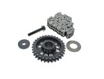 High-performance motorcycle sprocket and chain kit for revelry cycles bikes in Australia.