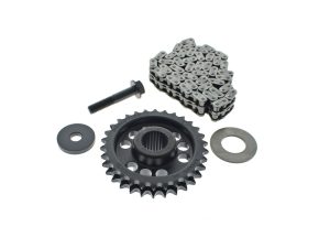 High-performance motorcycle sprocket and chain kit for revelry cycles bikes in Australia.