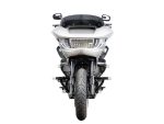 High-performance touring motorcycle with advanced LED headlights and aerodynamic fairing.