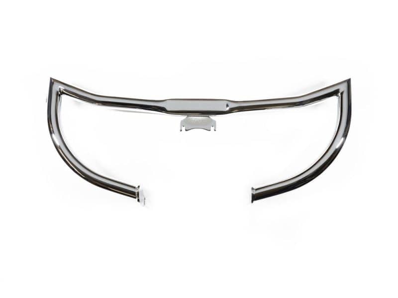 Defender Front Crashbar - Chrome. Fits Touring 2009-2023. Polished chrome motorcycle headlight bezel for Revelry Motorcycles.
