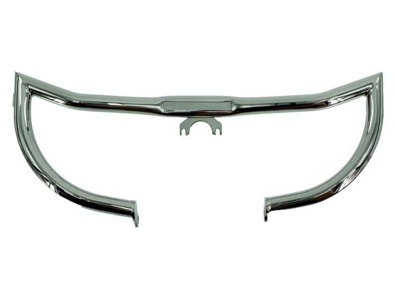 Stylish chrome motorcycle headlight bezel for Harley Davidson bikes.