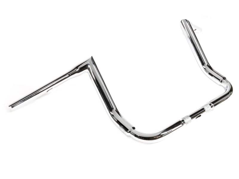 12in. x 1-1/2in. STS Miter Handlebar - Chrome. Fits Ultra Models 1996-2024 and Street Glide 1996-2023 Chrome motorcycle handlebar for revelling motorbikes, premium quality and durable design.