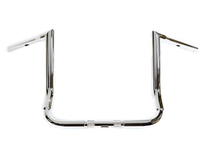 Chrome motorcycle handlebar for custom Revelry Motorcycles builds in Australia.