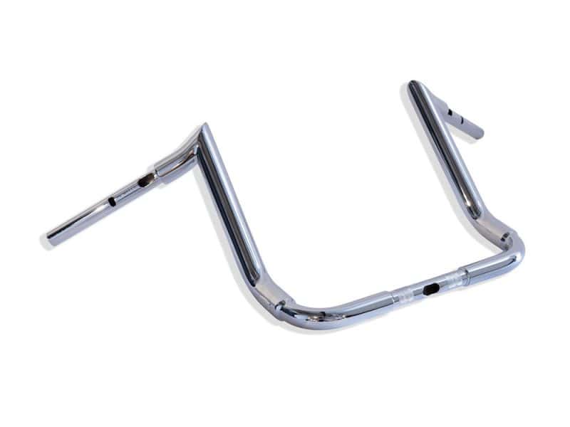 14in. x 1-1/2in. S Series Handlebar - Chrome. Fits CVO Street Glide 2023up & Street Glide 2024up Chrome motorcycle handlebar bars for Revelry Motorcycles, Melbourne, Australia.