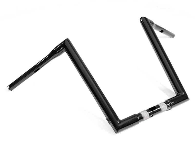 14in. x 1-1/2in. STR Miter Handlebar - Gloss Black. Fits Road Glide 2015-2023 Shimano bicycle handlebar for motorcycle riding accessories and customisation.