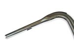 Shiny chrome motorcycle handlebar for motorbikes and cruisers.