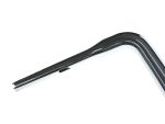 High-quality motorcycle handlebar, black and chrome finish for custom Revelry motorcycles.