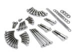 Stainless steel motorcycle hardware kit for Revelry Motorcycles and custom builds.