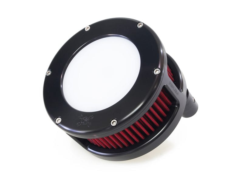 BA Air Cleaner Kit - Black with Clear Cover. Fits Touring 2017-2024 & Softail 2018-2024 High-performance motorcycle air filter for Revelry Motorcycles in Australia.