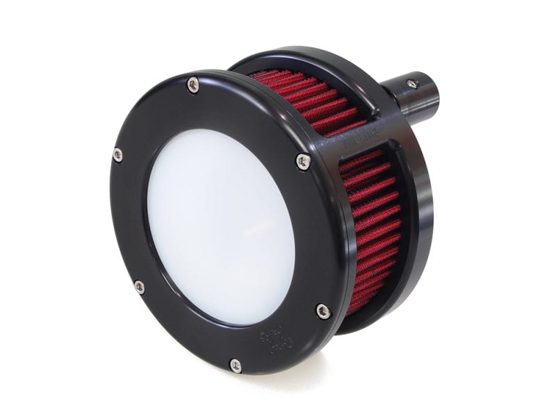High-performance motorcycle air filter for Revelry Cycles bikes, premium engine filtration.