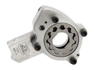 High-performance motorcycle camshaft gear for Revelry Motorcycles' custom builds.