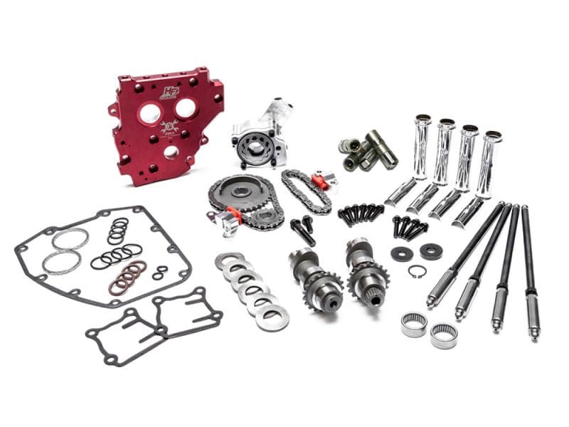 HP+ Cam Chest Kit with Reaper 525C Chain Drive Cams & Upgraded Hydraulic Cam Chain Tensioner Kit. Fits Dyna 1999-2005 High-performance motorcycle engine parts and upgrade kits for Revelry Motorcycles enthusiasts.