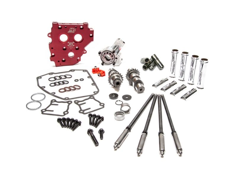 HP+ Cam Chest Kit with Reaper 543C Chain Drive Cams. Fits Twin Cam 2007-2017. Precision motorcycle engine parts for Revelry Motorcycles custom builds, high-performance mods, and upgrades.