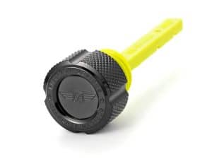 High-performance motorcycle tire pressure gauge with colourful design and durable construction.