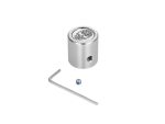 High-quality motorcycle part, silver finish, with Allen wrench and fitting.