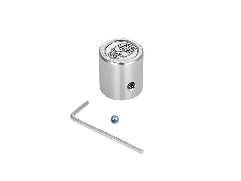 High-quality motorcycle part, silver finish, with Allen wrench and fitting.