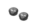 Skull American flag motorcycle handlebar end caps for Revelry Motorcycles Australia.