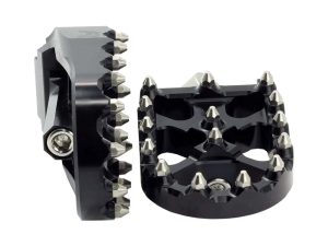 V2 MX Footpegs with HD Male Mount - Black.