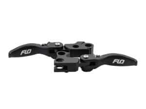 Lightweight bicycle handlebar control levers for enhanced riding performance and durability.