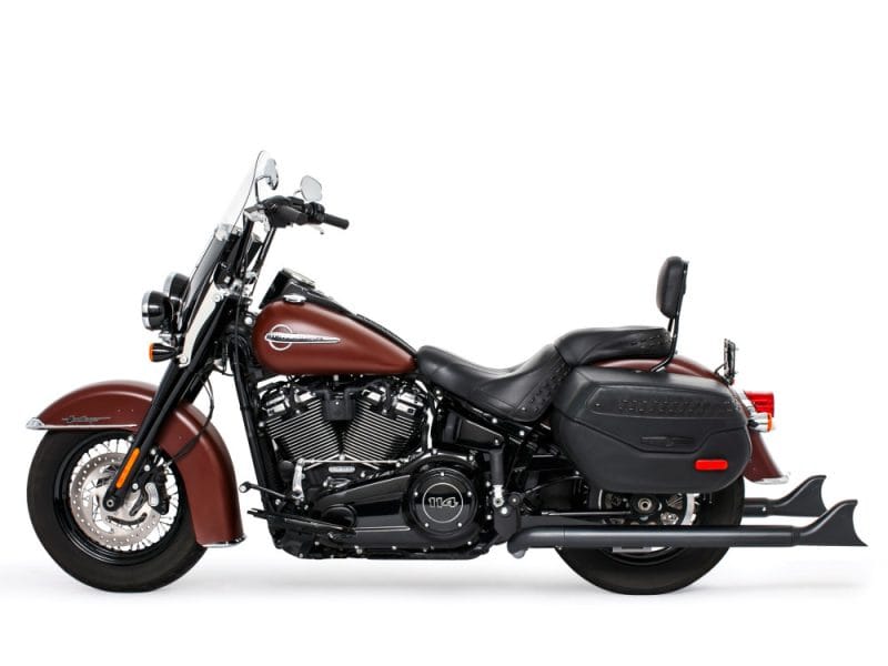 Vintage Harley-Davidson motorcycle showcasing classic design and touring comfort.